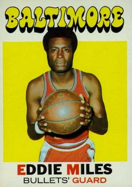 1971 Topps Eddie Miles #44 Basketball Card
