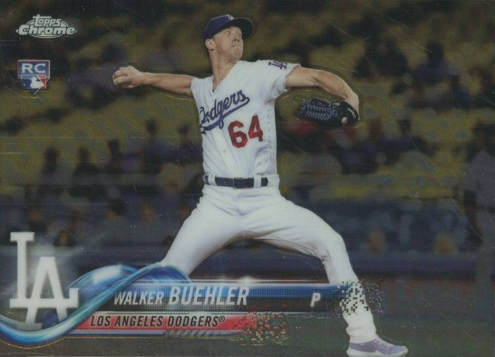 2018 Topps Chrome Walker Buehler #71 Baseball Card