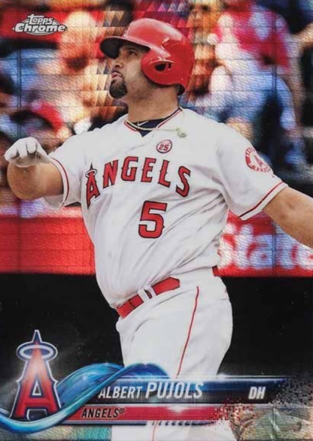 2018 Topps Chrome Albert Pujols #45 Baseball Card