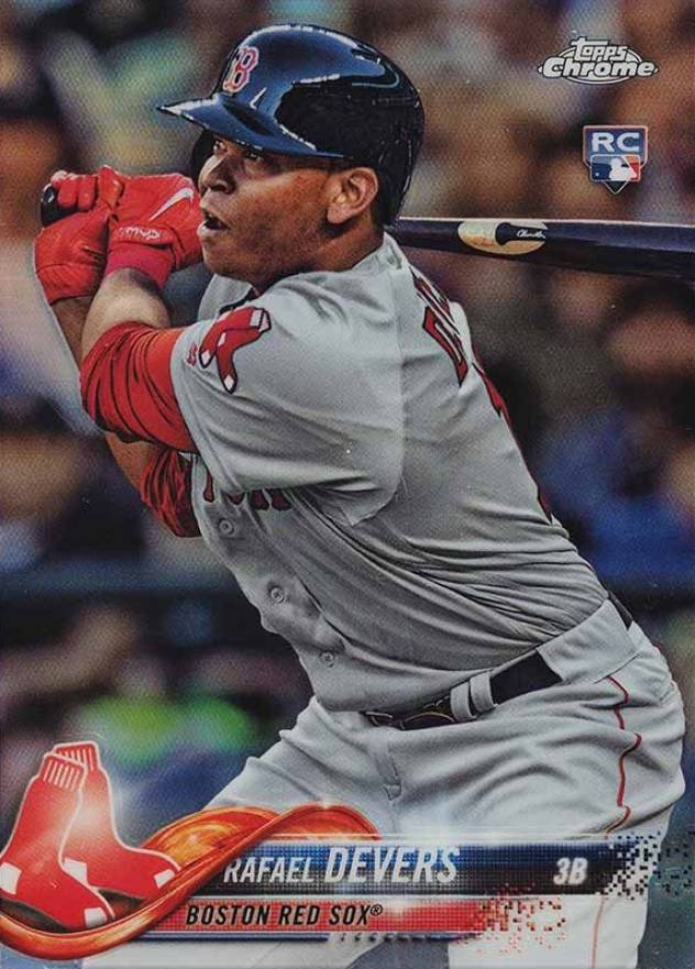 2018 Topps Chrome Rafael Devers #25 Baseball Card