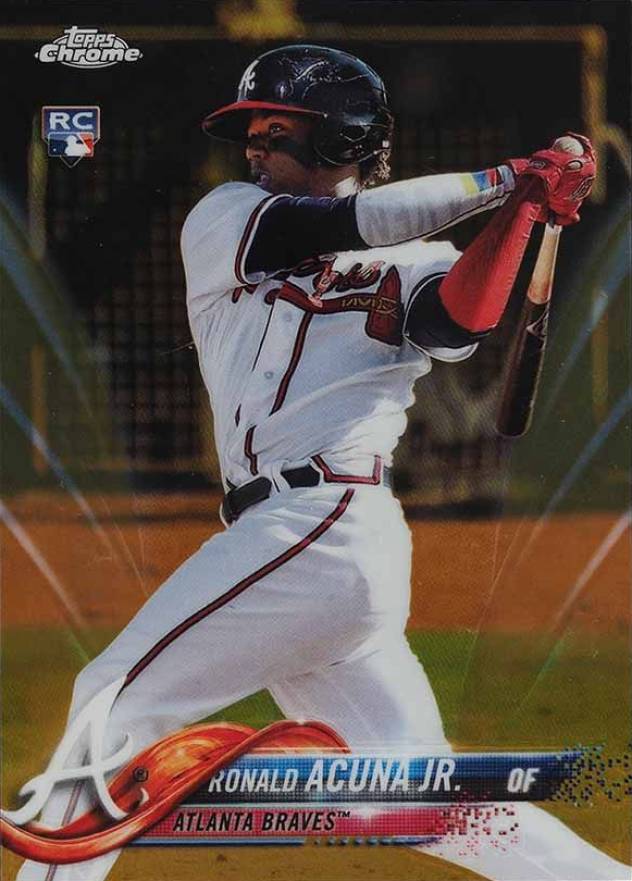 2018 Topps Chrome Ronald Acuna Jr. #193 Baseball Card