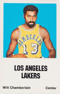1972 Comspec Wilt Chamberlain #8 Basketball Card