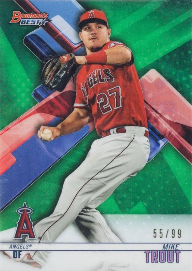 2018 Bowman's Best Mike Trout #65 Baseball Card