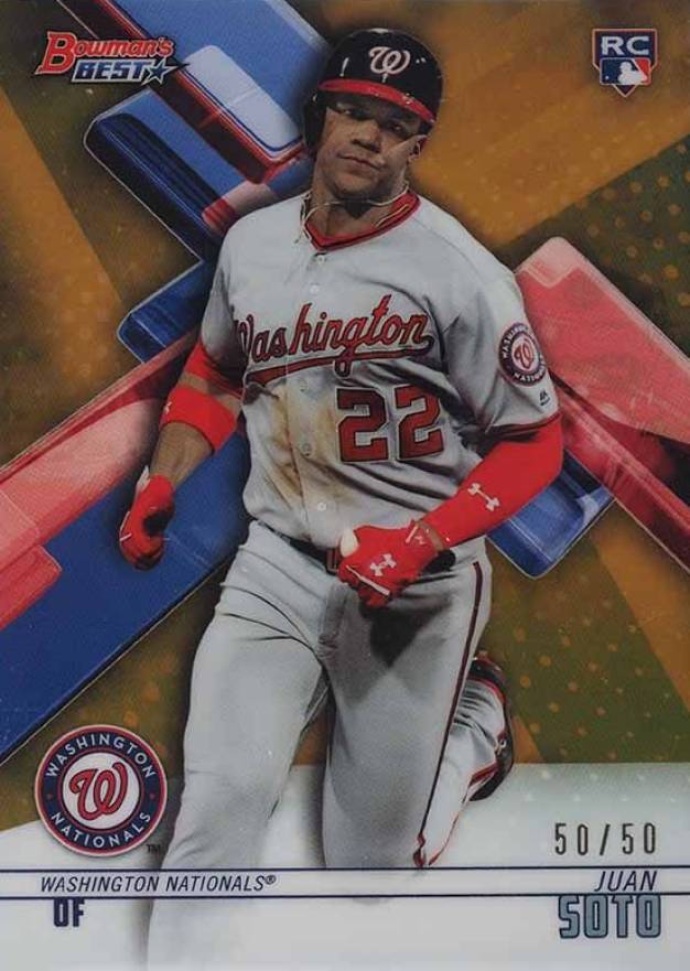 2018 Bowman's Best Juan Soto #29 Baseball Card