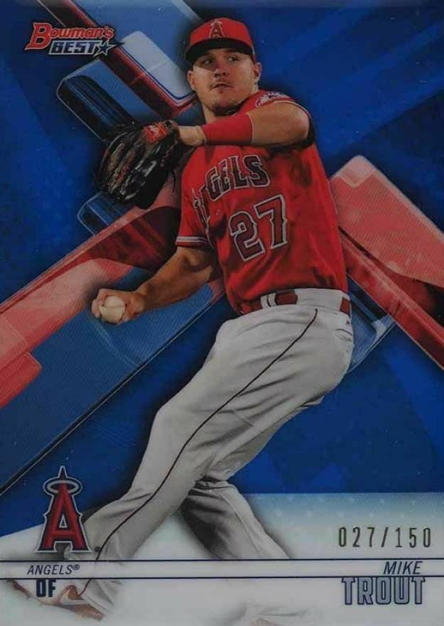 2018 Bowman's Best Mike Trout #65 Baseball Card
