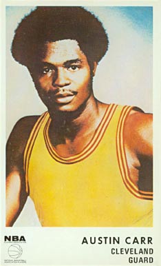 1972 Icee Bear Austin Carr # Basketball Card