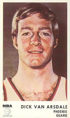 1972 Icee Bear Dick Van Arsdale # Basketball Card