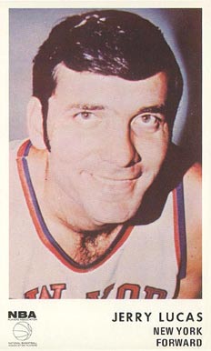 1972 Icee Bear Jerry Lucas # Basketball Card