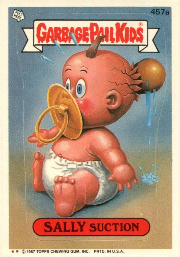 1987 Garbage Pail Kids Stickers Sally Suction #457a Non-Sports Card