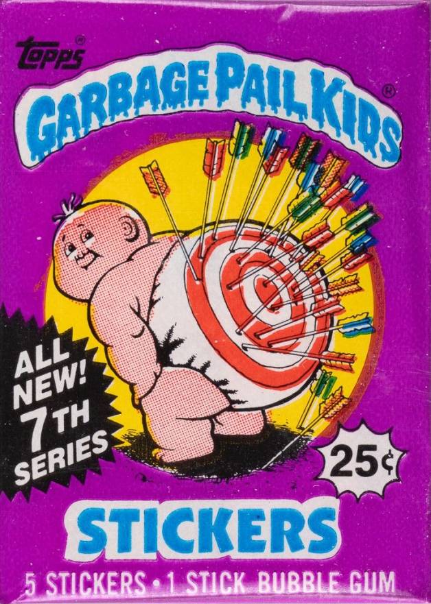 1987 Garbage Pail Kids Stickers Wax Pack #WP-7 Non-Sports Card