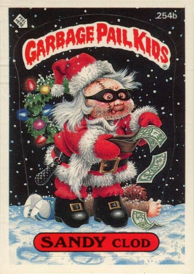 1987 Garbage Pail Kids Stickers Sandy Clod #254b Non-Sports Card
