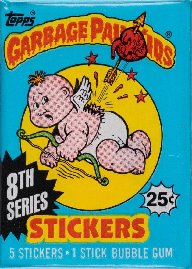 1987 Garbage Pail Kids Stickers Wax Pack #WP-8 Non-Sports Card