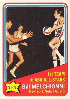 1972 Topps Bill Melchionni #253 Basketball Card