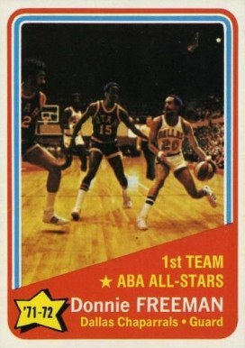 1972 Topps Donnie Freeman #252 Basketball Card
