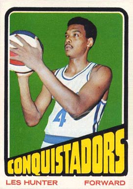 1972 Topps Les Hunter #217 Basketball Card