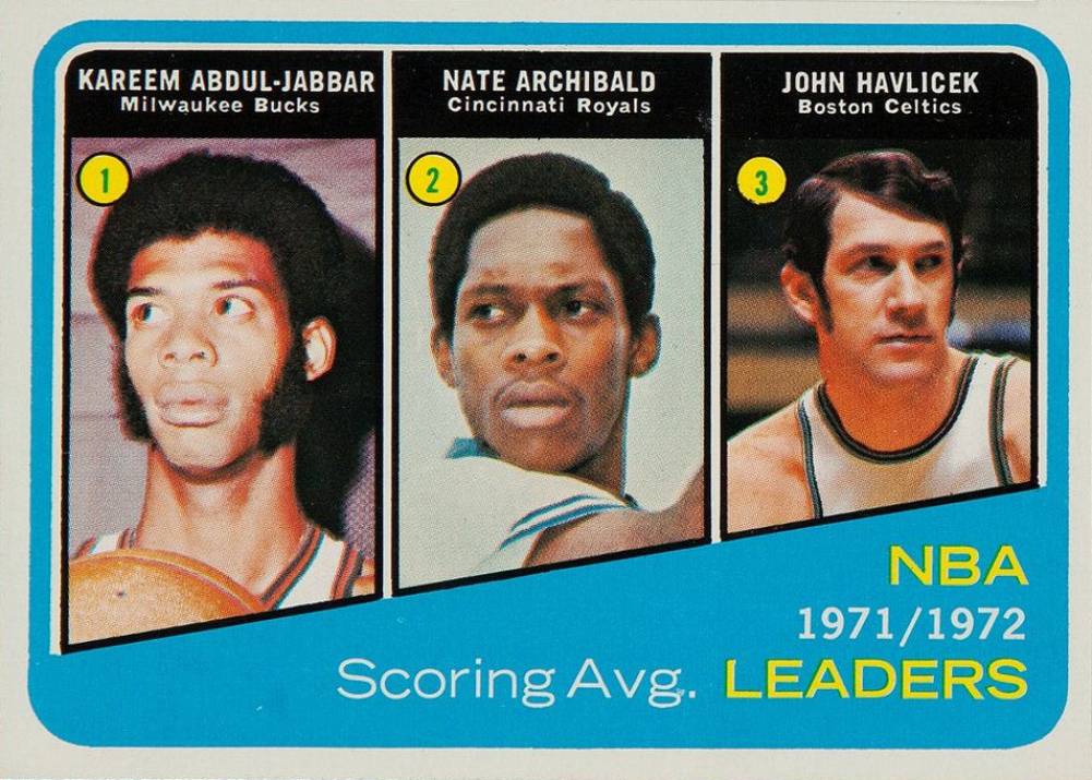 1972 Topps NBA Scoring Avg. Leaders #172 Basketball Card