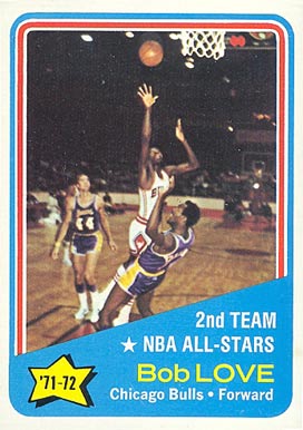 1972 Topps Bob Love #166 Basketball Card