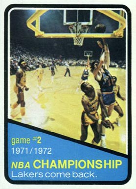 1972 Topps NBA Playoffs Game #2 #155 Basketball Card
