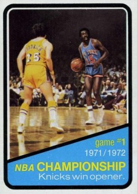 1972 Topps NBA Playoffs Game #1 #154 Basketball Card