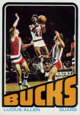 1972 Topps Lucius Allen #145 Basketball Card