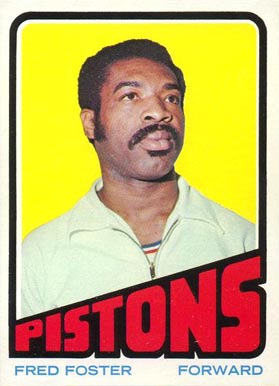 1972 Topps Fred Foster #66 Basketball Card