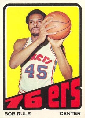 1972 Topps Bob Rule #40 Basketball Card