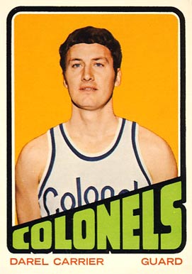 1972 Topps Darell Carrier #207 Basketball Card