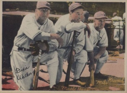 1936 R312 Haas/Kreevich/Walker # Baseball Card