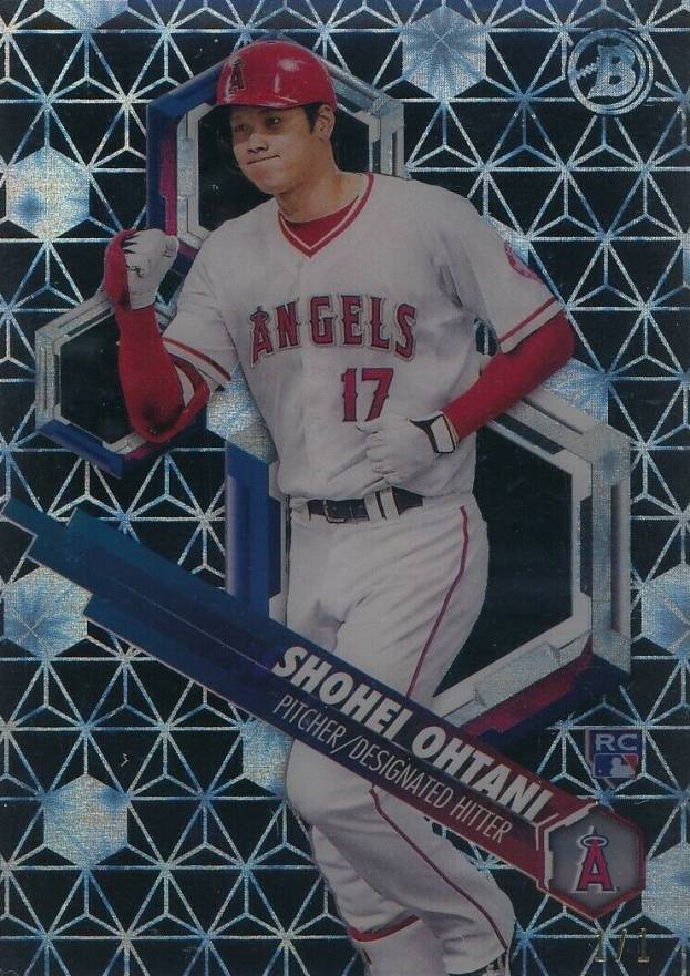 2018 Bowman High Tek Shohei Ohtani #SO Baseball Card