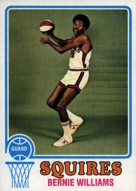 1973 Topps Bernie Williams #257 Basketball Card