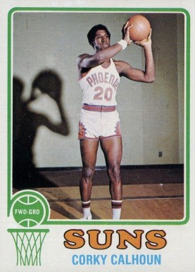 1973 Topps Corky Calhoun #166 Basketball Card