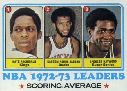 1973 Topps NBA Scoring Avg. Leaders #154 Basketball Card
