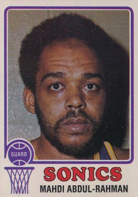 1973 Topps Mahdi Abdul-Rahman #128 Basketball Card