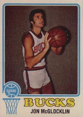 Jon McGlocklin 1969 Topps Rookie Basketball Card #14 Milwaukee Bucks PSA 5