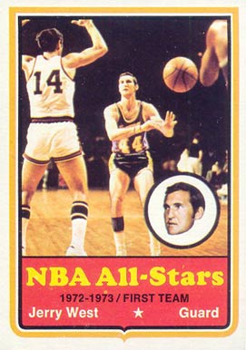 1973 Topps Jerry West #100 Basketball Card