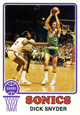 1973 Topps Dick Snyder #86 Basketball Card