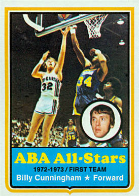 1973 Topps Billy Cunningham #200 Basketball Card