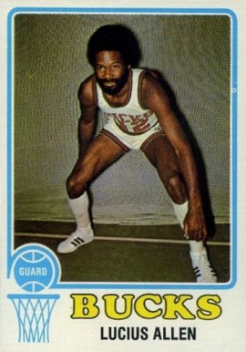 1973 Topps Lucius Allen #88 Basketball Card
