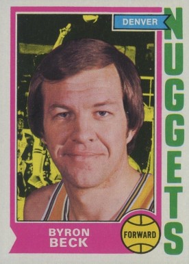1974 Topps Byron Beck #264 Basketball Card