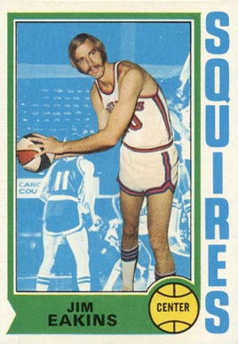 1974 Topps Jim Eakins #258 Basketball Card