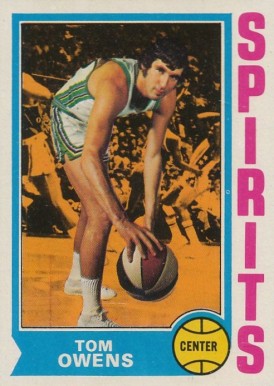 1974 Topps Tom Owens #256 Basketball Card