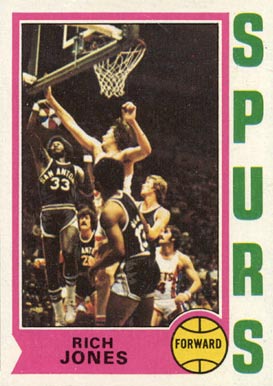 1974 Topps Rich Jones #242 Basketball Card