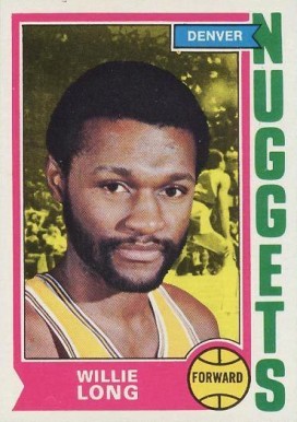1974 Topps Willie Long #202 Basketball Card