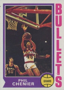 1974 Topps Phil Chenier #165 Basketball Card