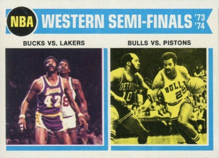 1974 Topps NBA Wester Semi-finals #162 Basketball Card