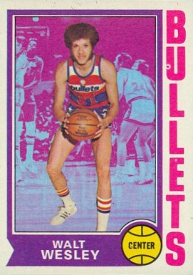 1974 Topps Walt Wesley #143 Basketball Card