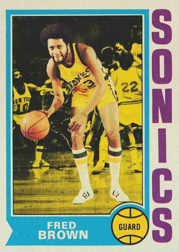 1974 Topps Fred Brown #125 Basketball Card