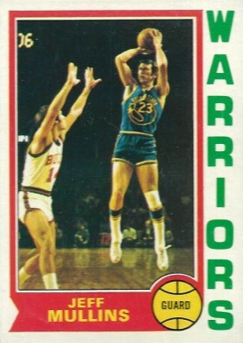 1974 Topps Jeff Mullins #123 Basketball Card