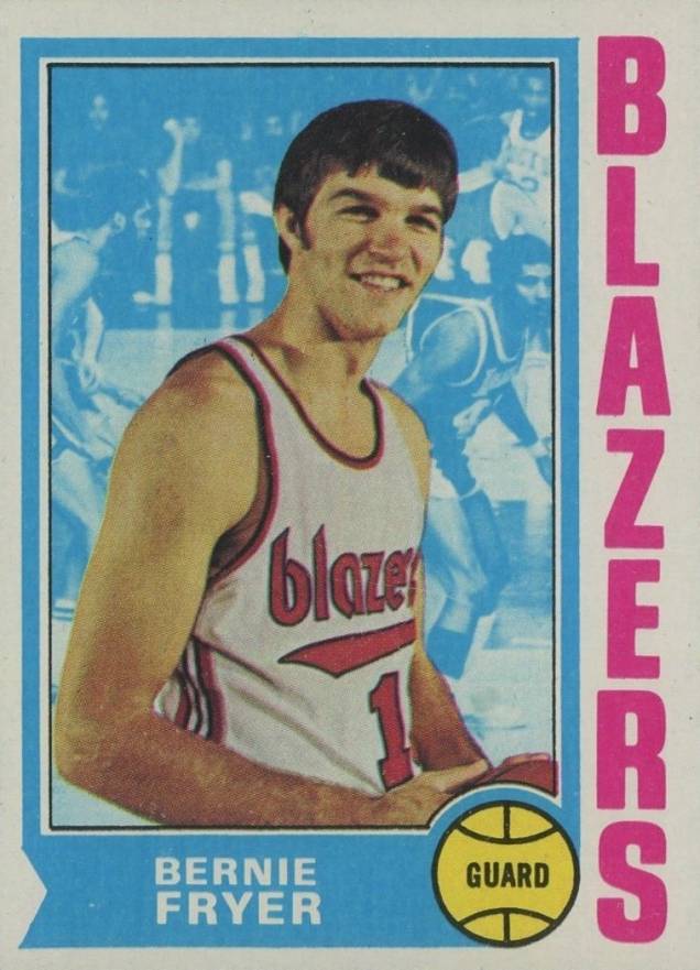 1974 Topps Bernie Fryer #3 Basketball Card