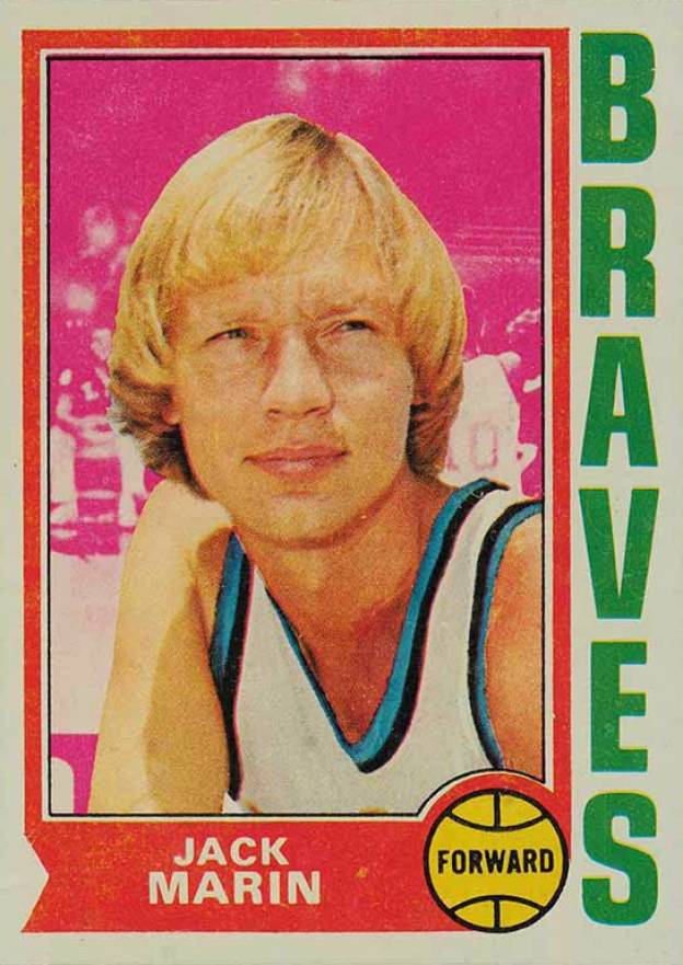 1974 Topps Jack Marin #26 Basketball Card